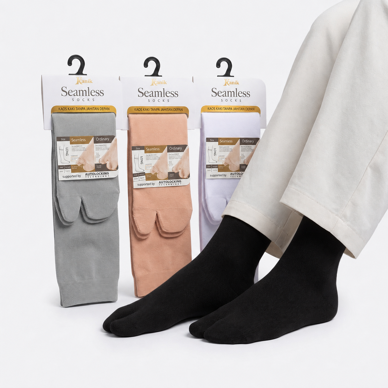 Kaos Kaki Kanik Jempol Seamless L