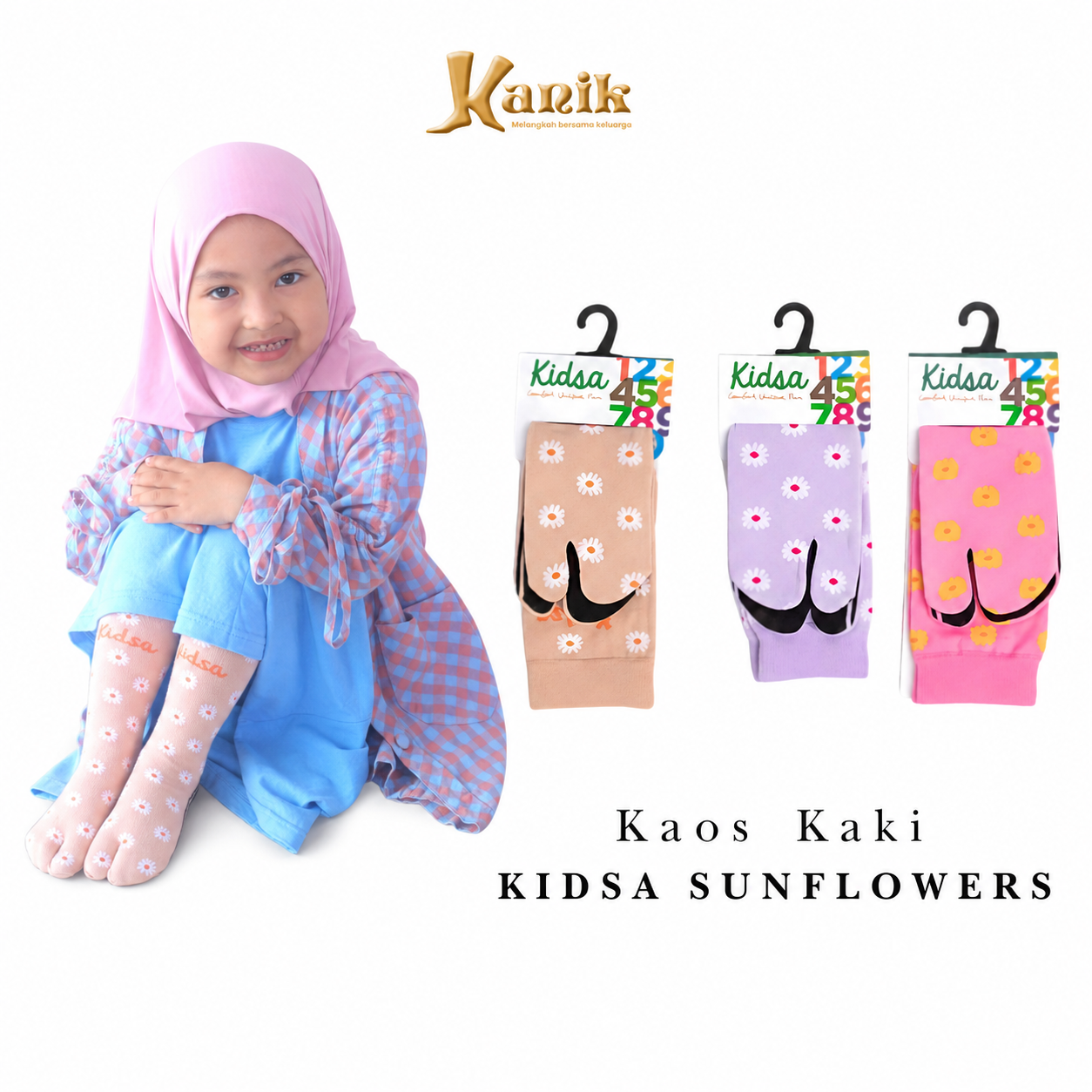 Kaos Kaki Kanik Kidsa Jempol Sunflower All