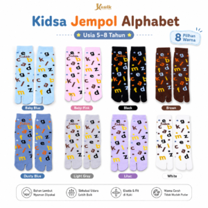 Kaos Kaki Kidsa Jempol Alphabet