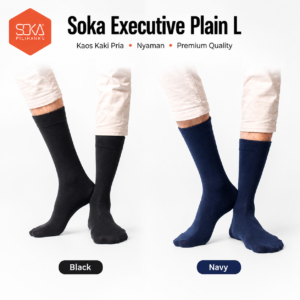 Kaos Kaki Pria Soka Executive Plain L