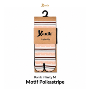 Kaos Kaki Kanik Infinity Polka Strip M
