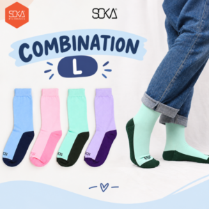 Kaos Kaki Soka Ori Combination L
