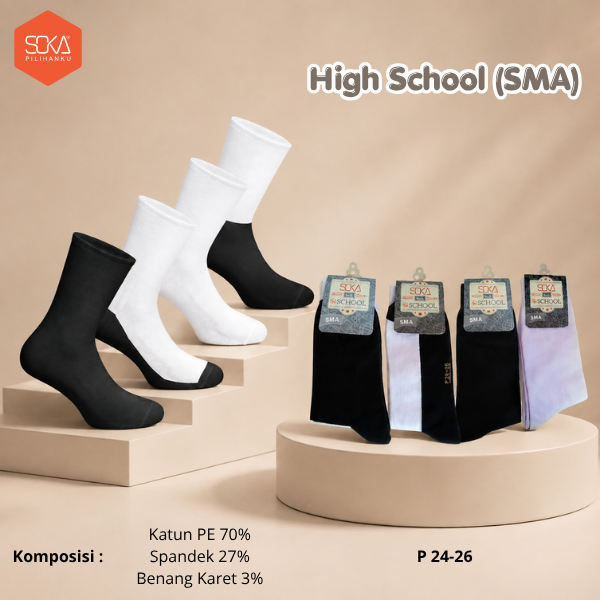 Kaos Kaki Soka School SMA