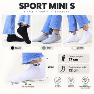 Kaos Kaki Soka Sport Mini S