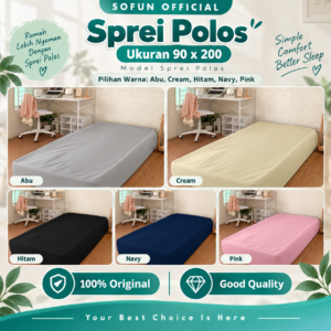 Sofun Sprei Polos 90 x 200 x 20