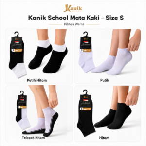 Kanik Kaos Kaki School Mata Kaki Size S