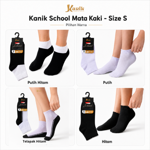 Kanik Kaos Kaki School Mata Kaki Size S