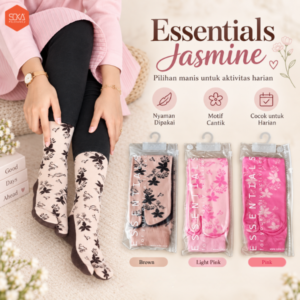 Kaos Kaki Soka Essentials Jasmine